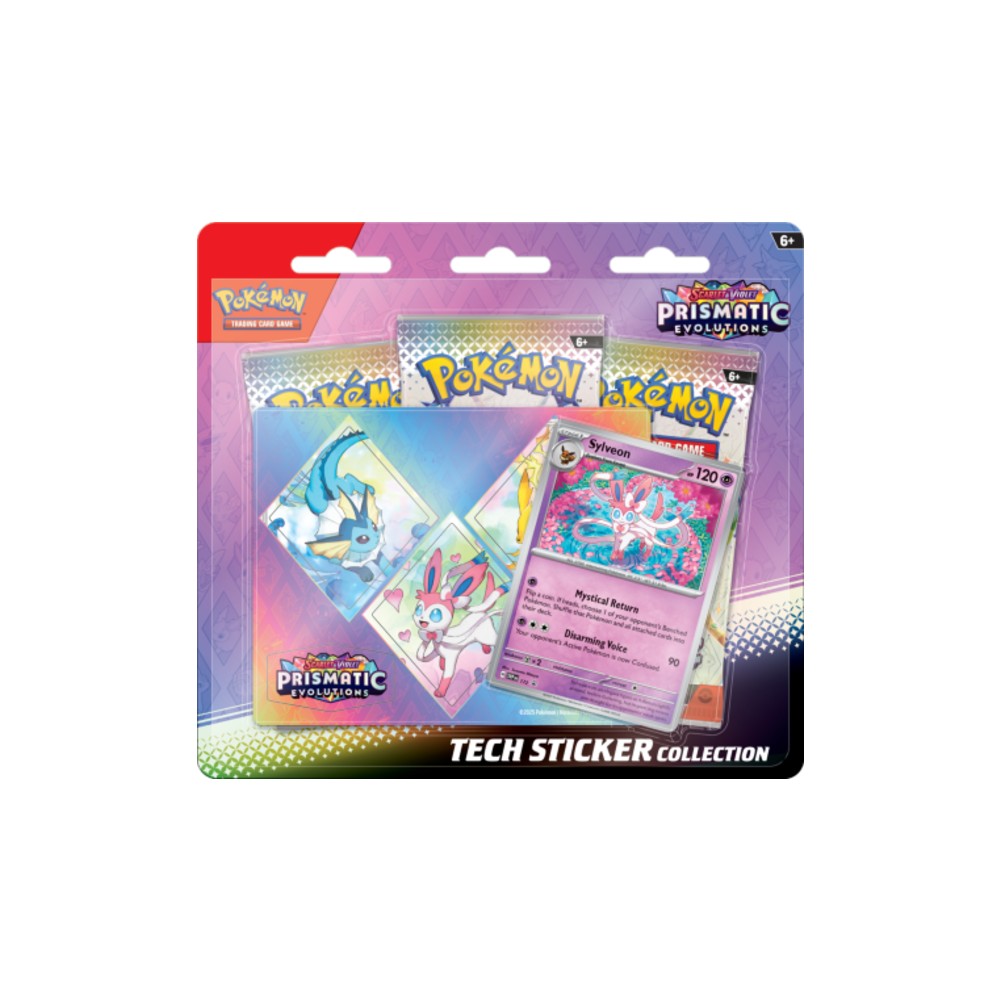 Pokemon TCG: Scarlet & Violet- Prismatic Evolutions - Tech Sticker (Assorted)