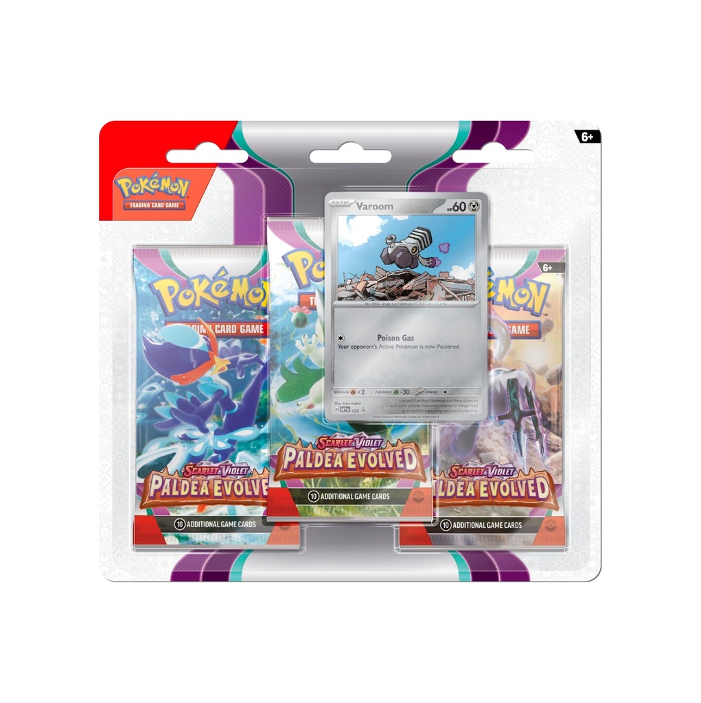 Pokémon TCG: Scarlet & Violet - Paldea Evolved - 3-Pack Blister MIX