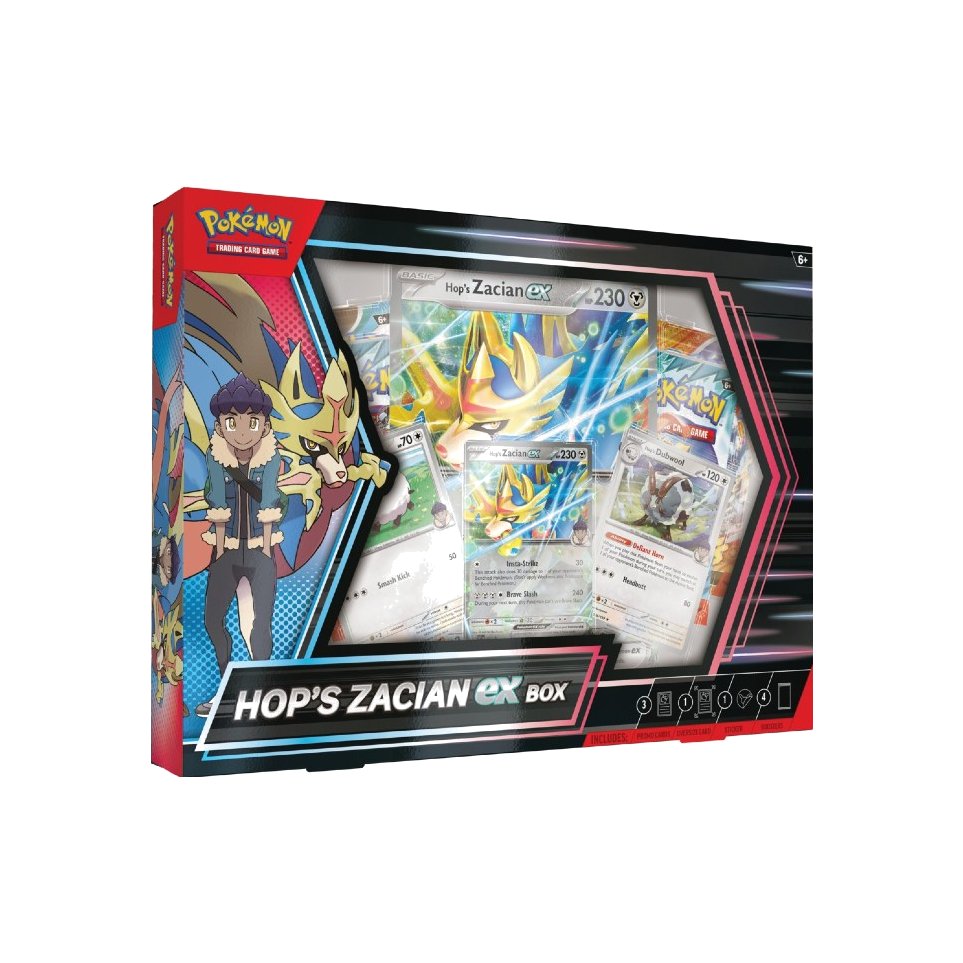 Pokémon TCG: Hop's Zacian ex Box
