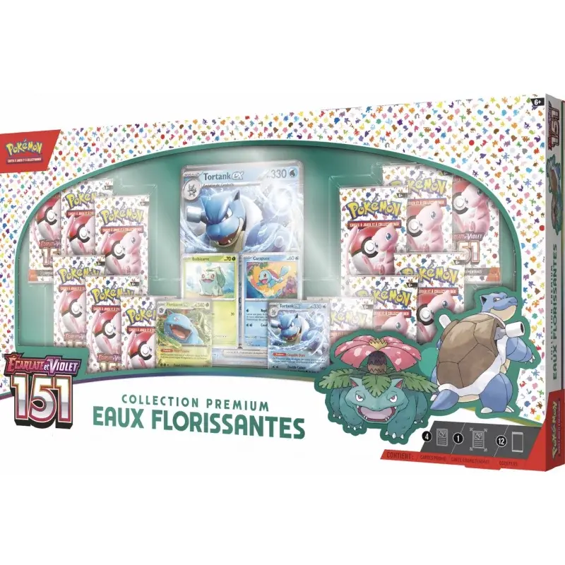 Pokemon JCC: Écarlate et Violet - 151 - EV3.5 Collection Premium Eaux Florissantes
