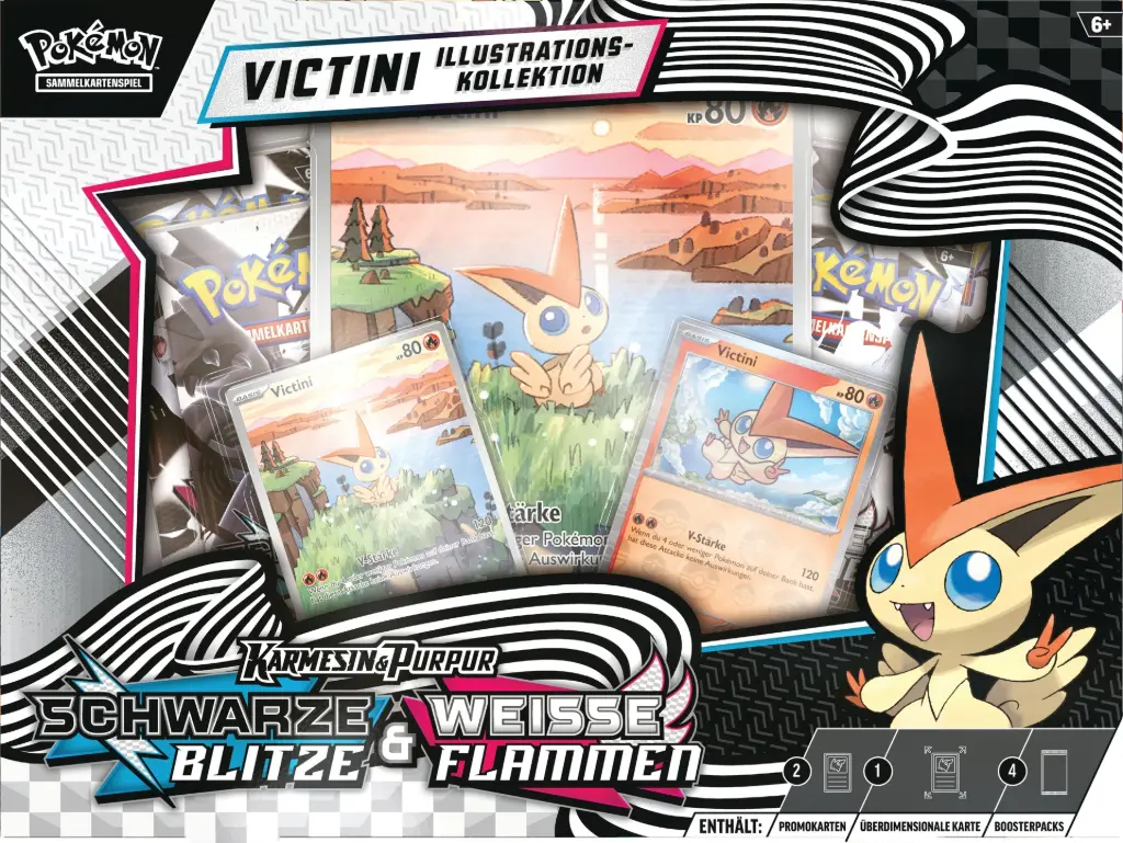 Pokémon TCG: Karmesin & Purpur - 10.5 - Weisse Flammen & Schwarze Blitze Illustrations-Kollektion 