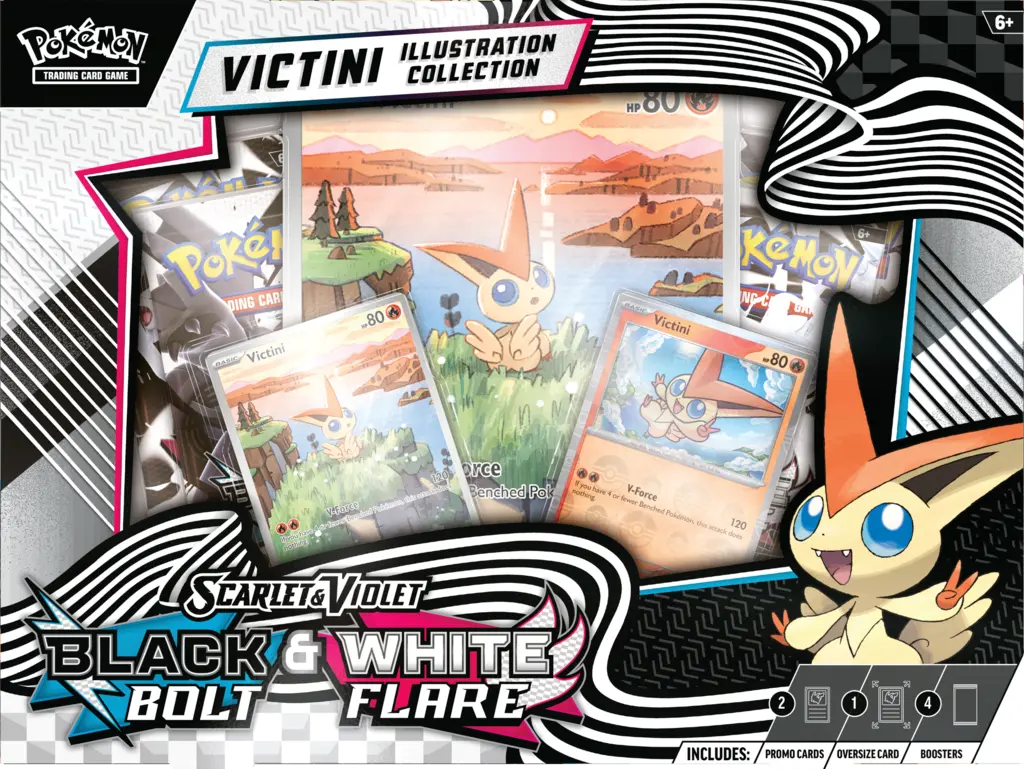 Pokemon TCG: Scarlet & Violet - SV10.5 - Black Bolt & White Flare Unova Victini Illustration Collection