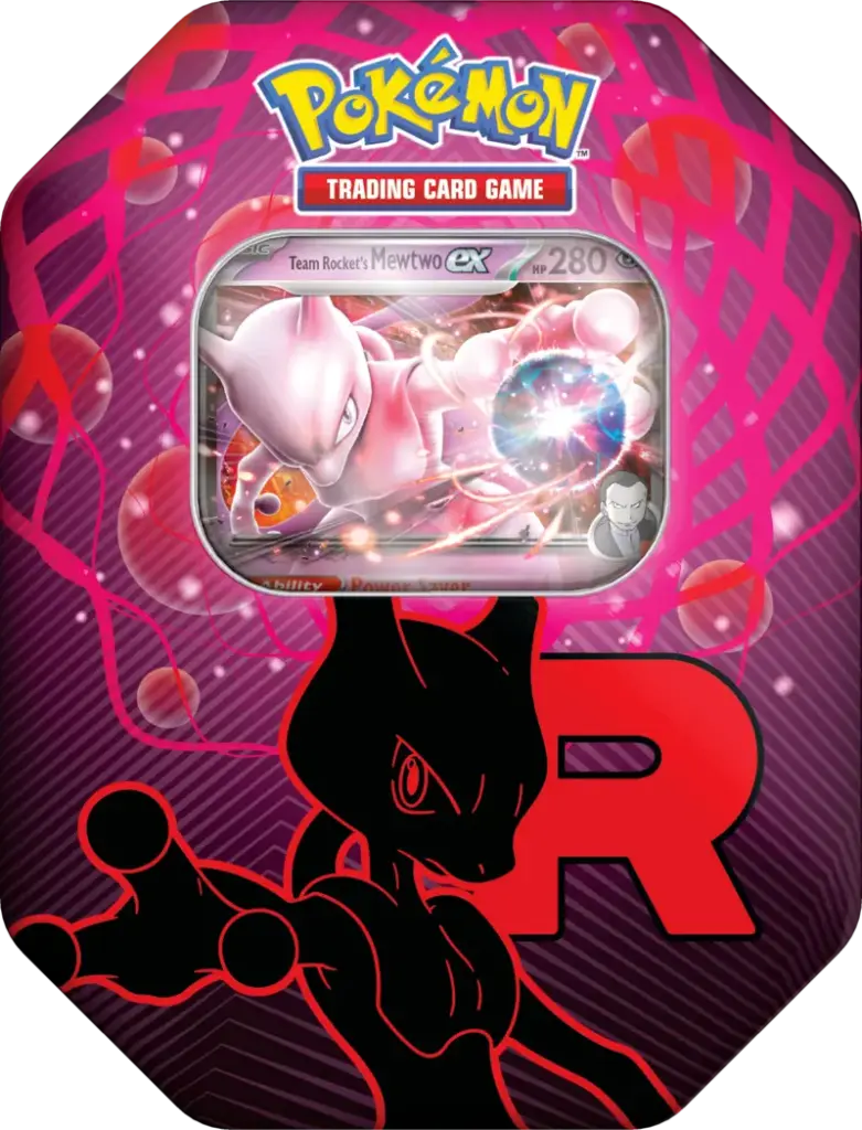 Pokémon TCG: Team Rocket Tin - Mewtwo ex
