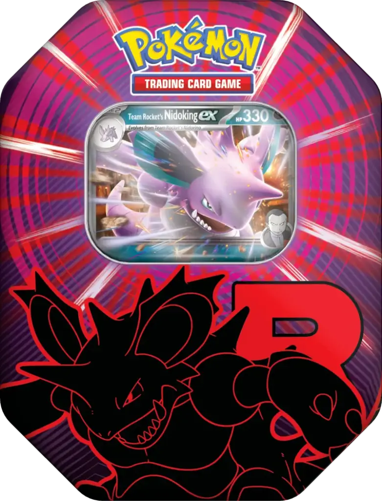 Pokémon TCG: Team Rocket Tin - Nidoking ex
