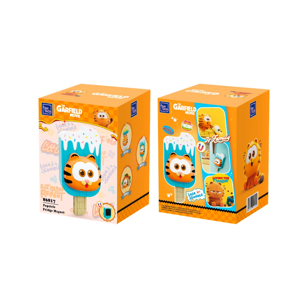 Garfield Popsicle Fridge Magnet Construction Set
