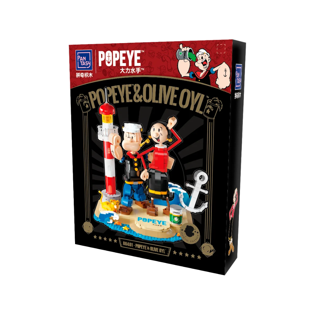Popeye with Olive Oyl Construction Set