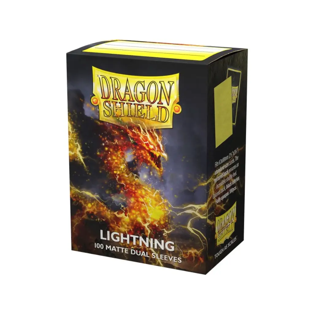 Dragon Shield: Standard Dual Sleeves: Lightning [Matte] (100 Sleeves)
