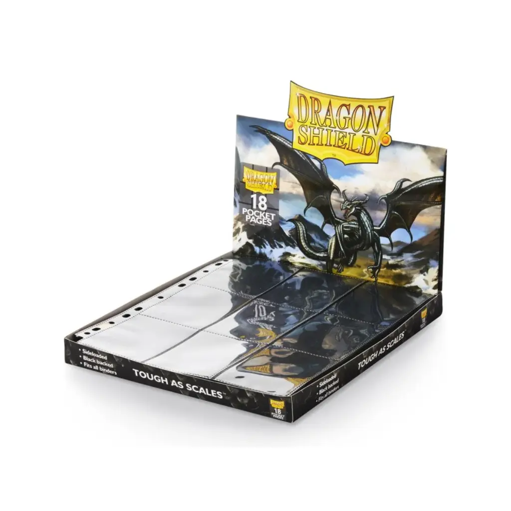Dragon Shield: 18-Pocket Pages: Clear Front [Sideloaded] (50 Pages)