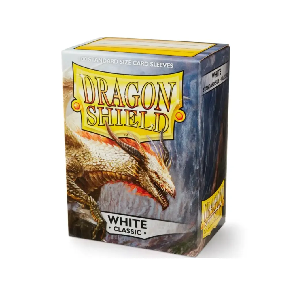 Dragon Shield: Standard Sleeves: White [Classic] (100 Sleeves)