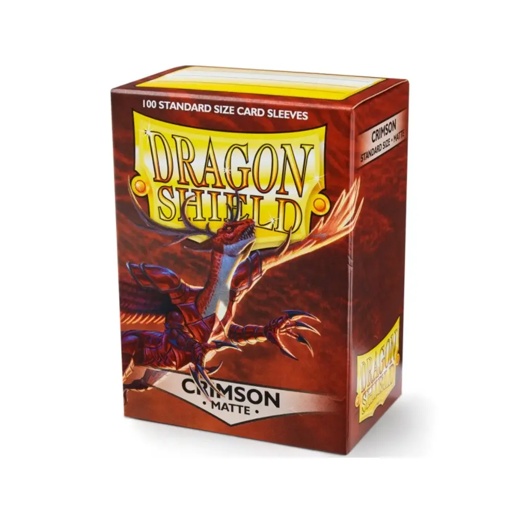 Dragon Shield: Standard Sleeves: Crimson [Matte] (100 Sleeves)