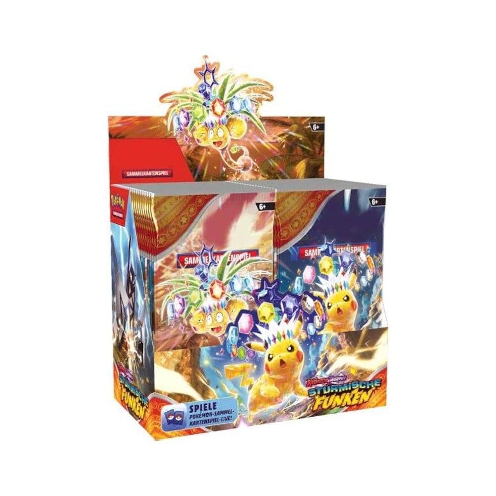 Pokémon TCG: Karmesin & Purpur 8: Stürmische Funken Booster Box (German)